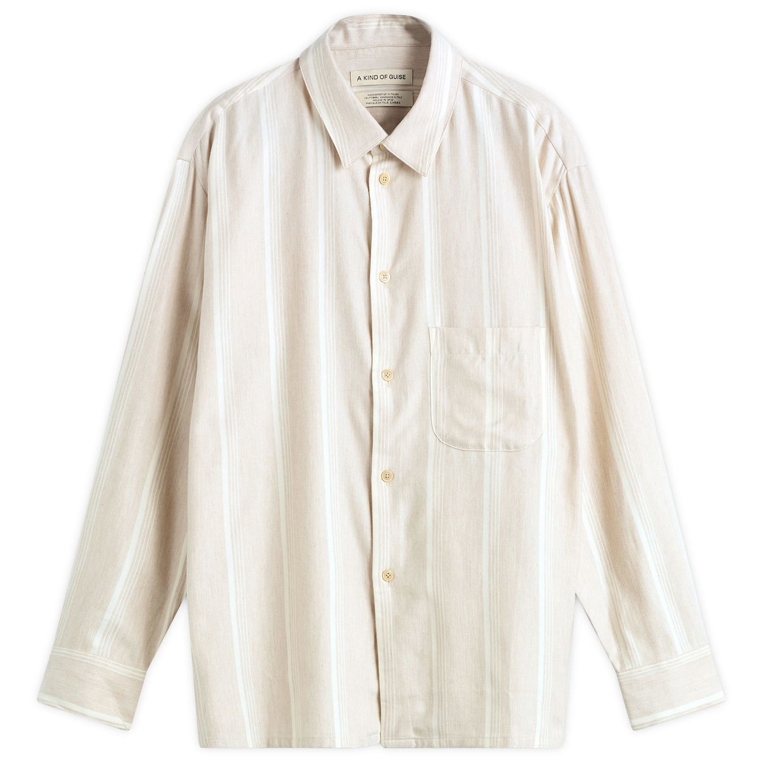 Риза A Kind of Guise A Kind of Guise Gusto Stripe Flannel Shirt, Size Small Бежово | 107-14612-611, 0