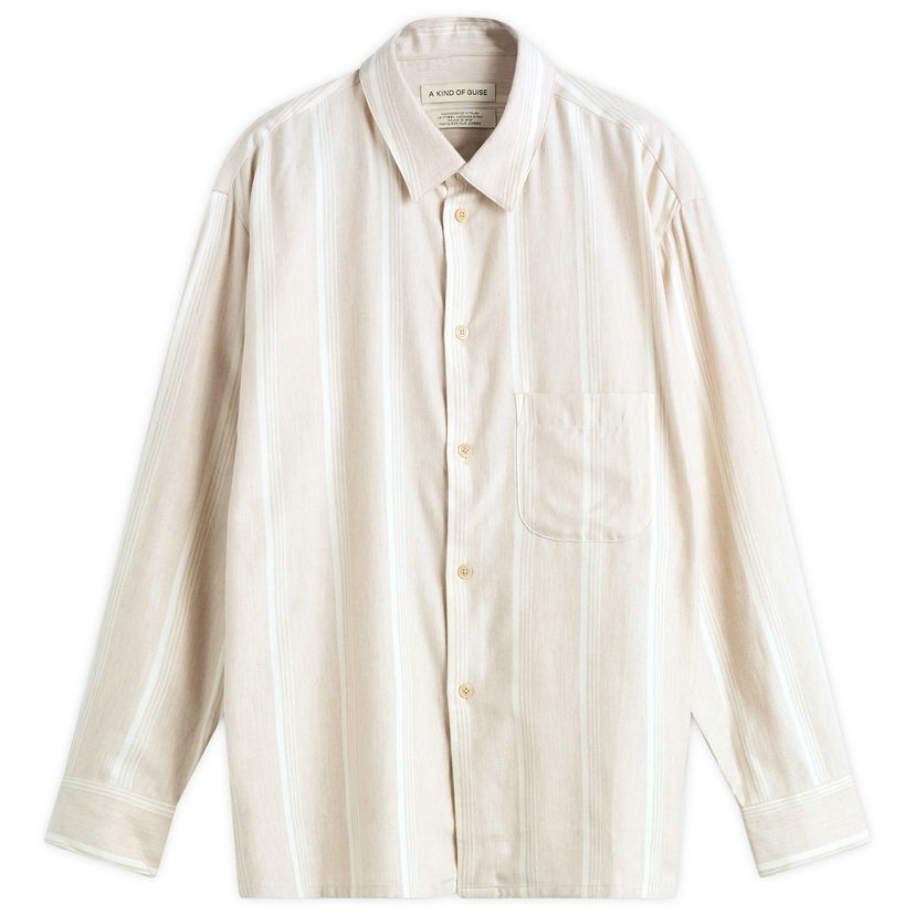 Риза A Kind of Guise A Kind of Guise Gusto Stripe Flannel Shirt, Size Small Бежово | 107-14612-611