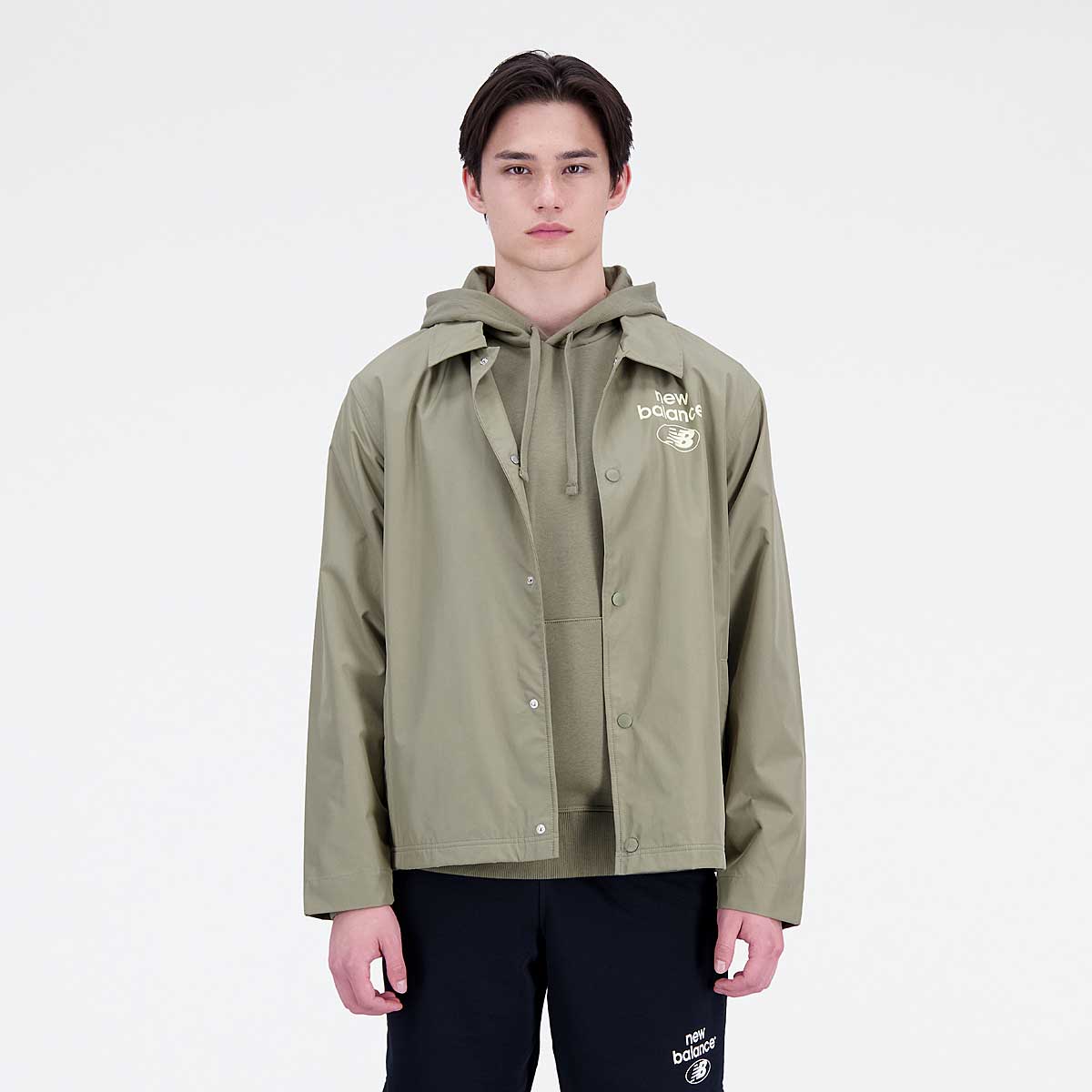 Яке New Balance Essentials Reimagined Woven Jacket Зелено | MJ31531-brwn, 1