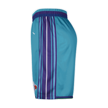 Къси панталони Nike Dri-FIT NBA Swingman Charlotte Hornets Hardwood Classics 2023/24 - Modrá Тюркоазено | DX8723-415, 3