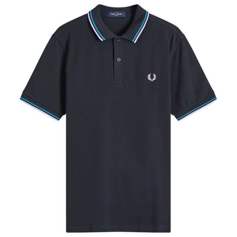 Поло тениска Fred Perry Twin Tipped Polo Shirt Тъмно синьо | M3600-W99