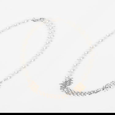 Колие MISBHV Pearl & Curb Link Choker Бяло | 4021A042, 0
