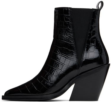Кецове и обувки Anine Bing Bekah Black Leather Chelsea Boots Черно | A-14-10194-010, 2