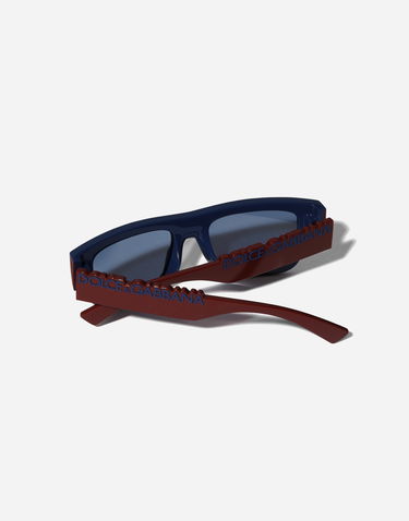 Слънчеви очила Dolce & Gabbana Dg Logo Rectangular Frame Sunglasses Onesize Бургунди | VG601FVN6809V000, 3