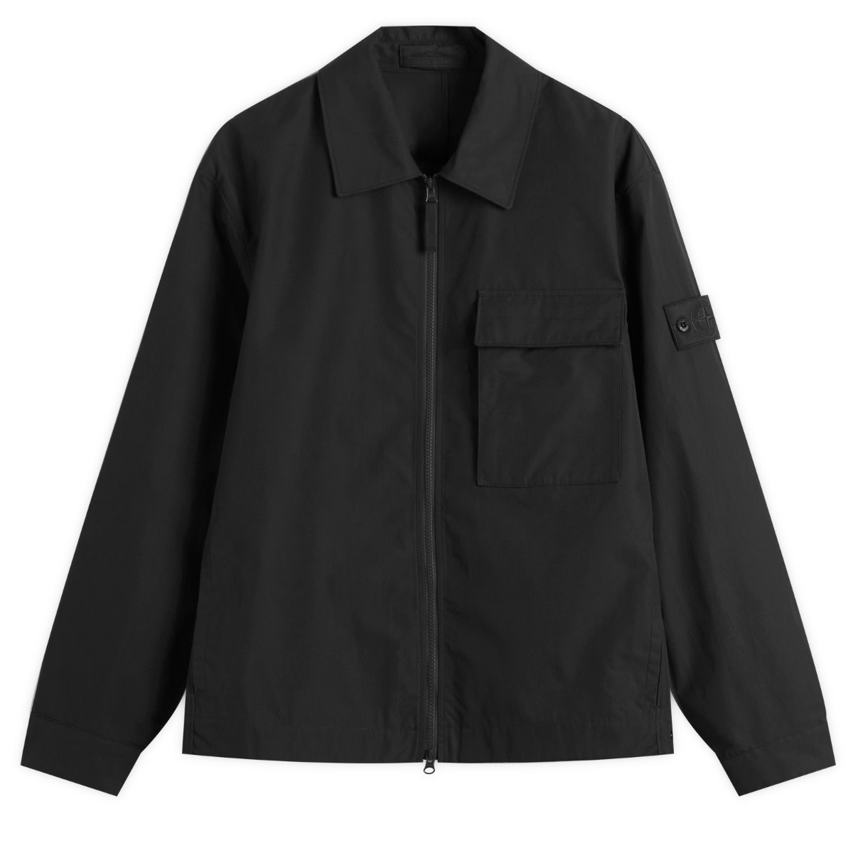 Яке Stone Island Weatherproof Cotton Canvas Shirt Jacket, Size Large Черно | K2S151200018-V0029, 1