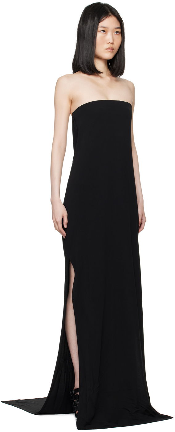 Pокля Ann Demeulemeester Strapless Maxi Dress Черно | 2401-W-JDR30-FA433-099, 1
