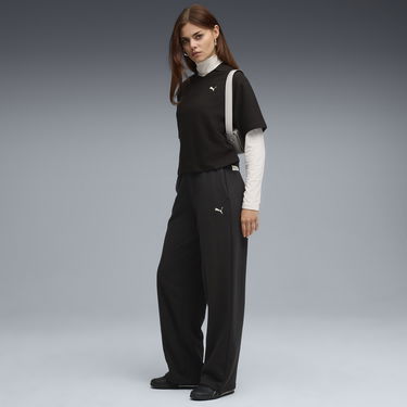 Спортни панталони Puma High-Waist Straight-Leg Class Pants Черно | 688129_01, 2