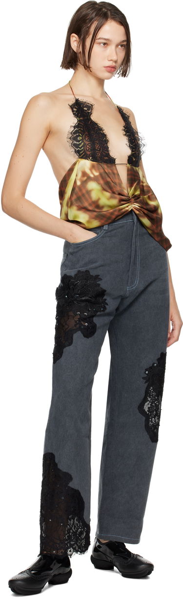 Потник Collina Strada Collina Strada Puppy Plaid Lace Camisole Многоцветен | XX3037, 3