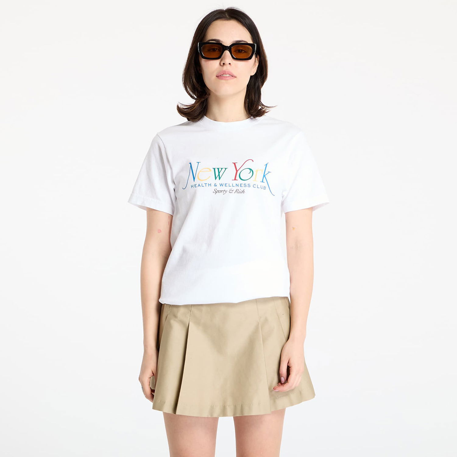 Тениска Sporty & Rich Sporty & Rich NY 94 T-Shirt Бяло | TO043622034WH57, 0