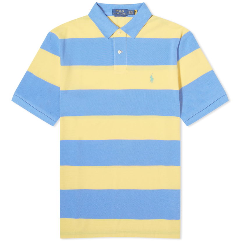 Поло тениска Polo by Ralph Lauren Block Stripe Polo Shirt "Fall Yellow/Summer Blue" Жълто | 710926400005