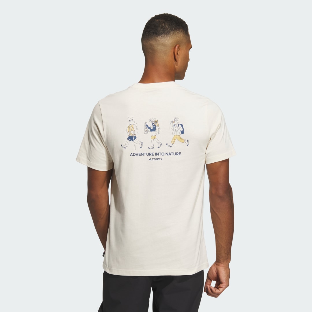 Тениска adidas Performance Graphic Short Sleeve Polygiene 230 GSM Бяло | IS0287, 1