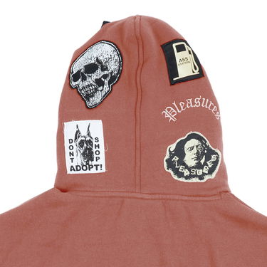Суитчър Pleasures Worms Hoodie Кафяво | P23F022-RUST, 7