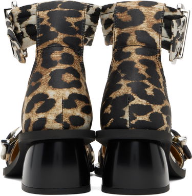 Кецове и обувки GANNI GANNI Buckle Open Cut Heels Кафяво | S2863, 1