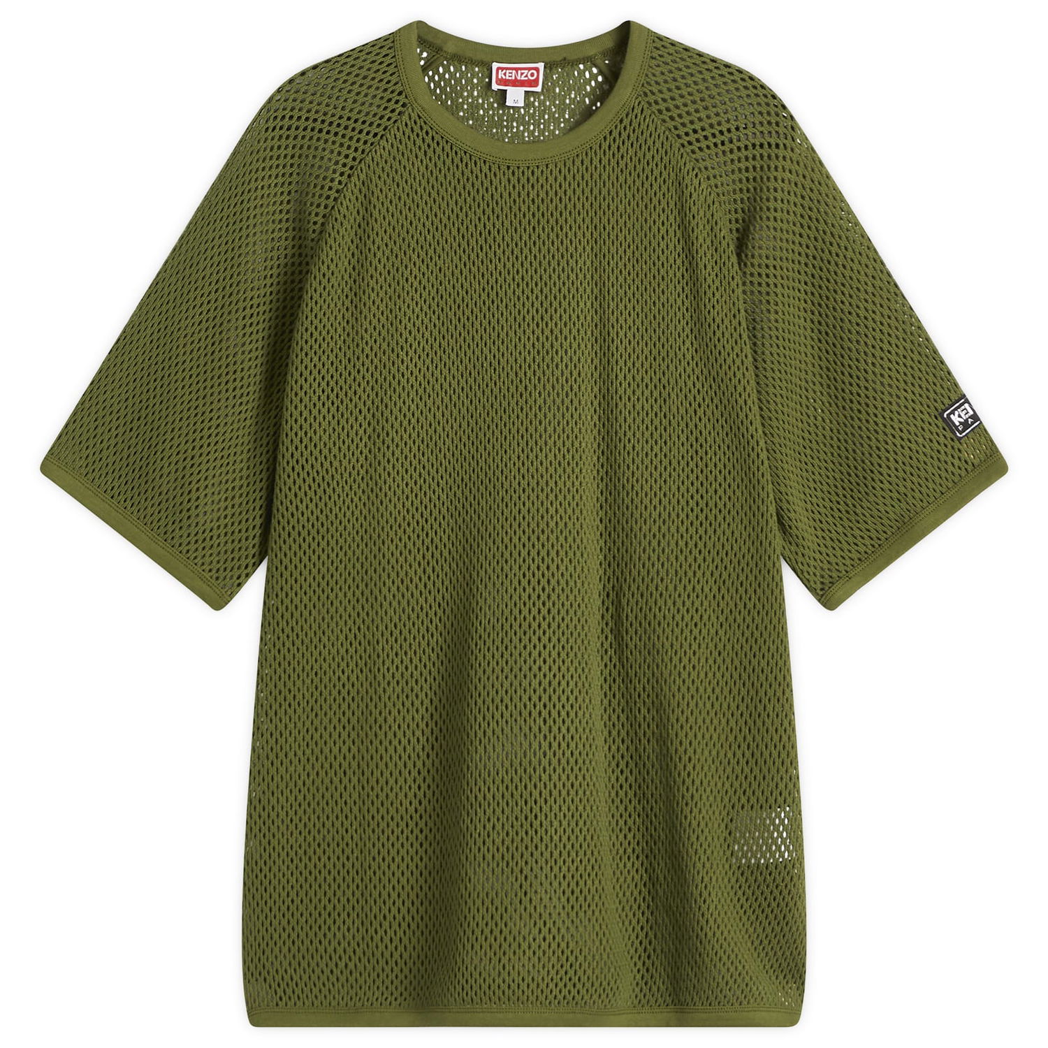 Тениска KENZO Kenzo Men's Oversized Mesh T-Shirt Зелено | FF55TS4794CA-50, 0
