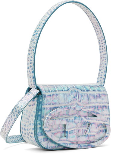 Чанта през рамо Diesel 1dr Crocodile-Embossed Shoulder Bag Синьо | X08396 P8247, 1