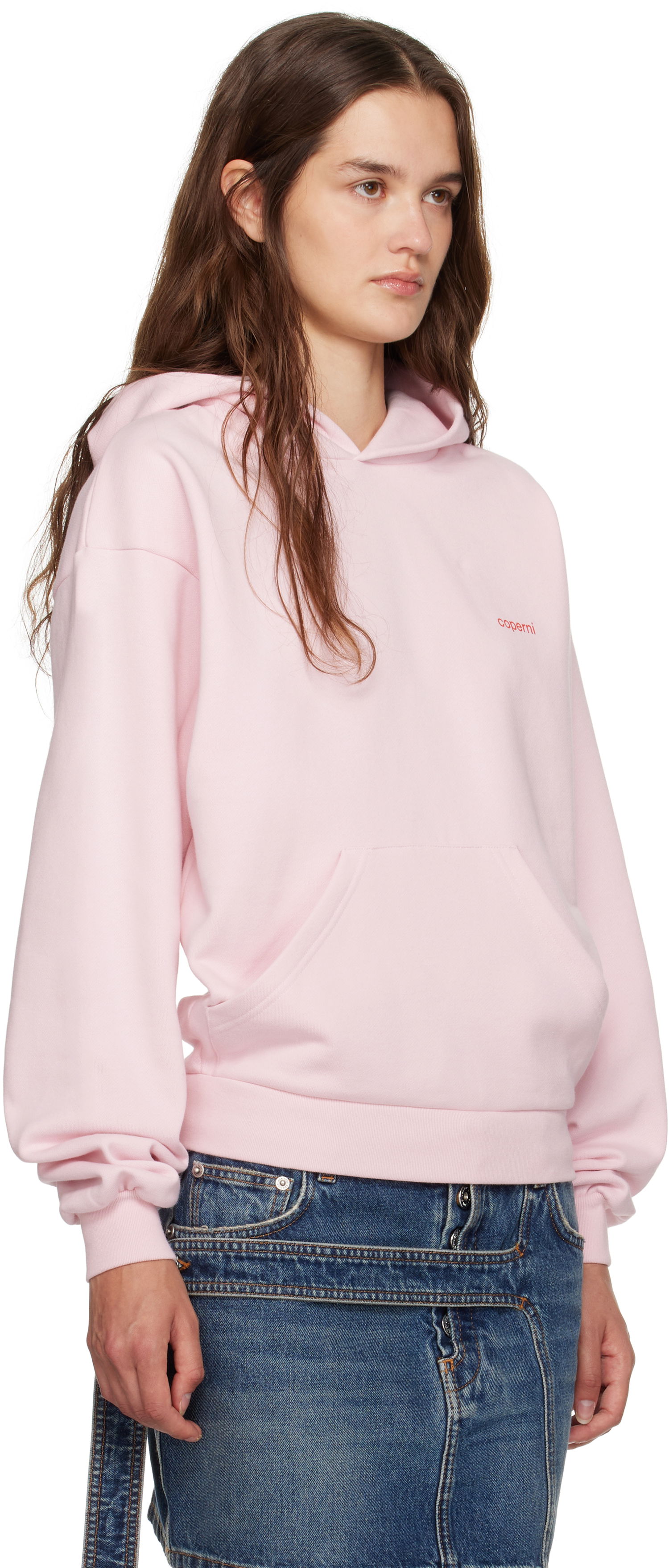 Суитчър Coperni Coperni Logo Hoodie Розово | COPJS15F5035, 1