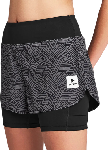 Къси панталони Saysky Reflective Pace Patterned 2-in-1 Running Shorts 3" Многоцветен | owrsh23c1050-owrsh23c1050, 0