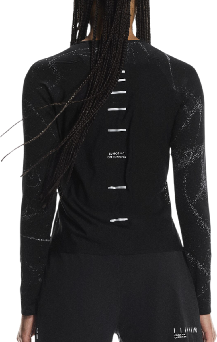 Тениска On Running Long-Sleeve Performance T-Shirt Lumos DryTec Черно | 1wf30280553, 1