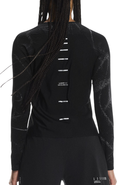 Тениска On Running Long-Sleeve Performance T-Shirt Lumos DryTec Черно | 1wf30280553, 1
