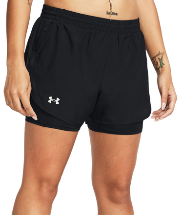 Къси панталони Under Armour s podšívkou Fly-By 2-in-1 Shorts Черно | 1382440-001, 0