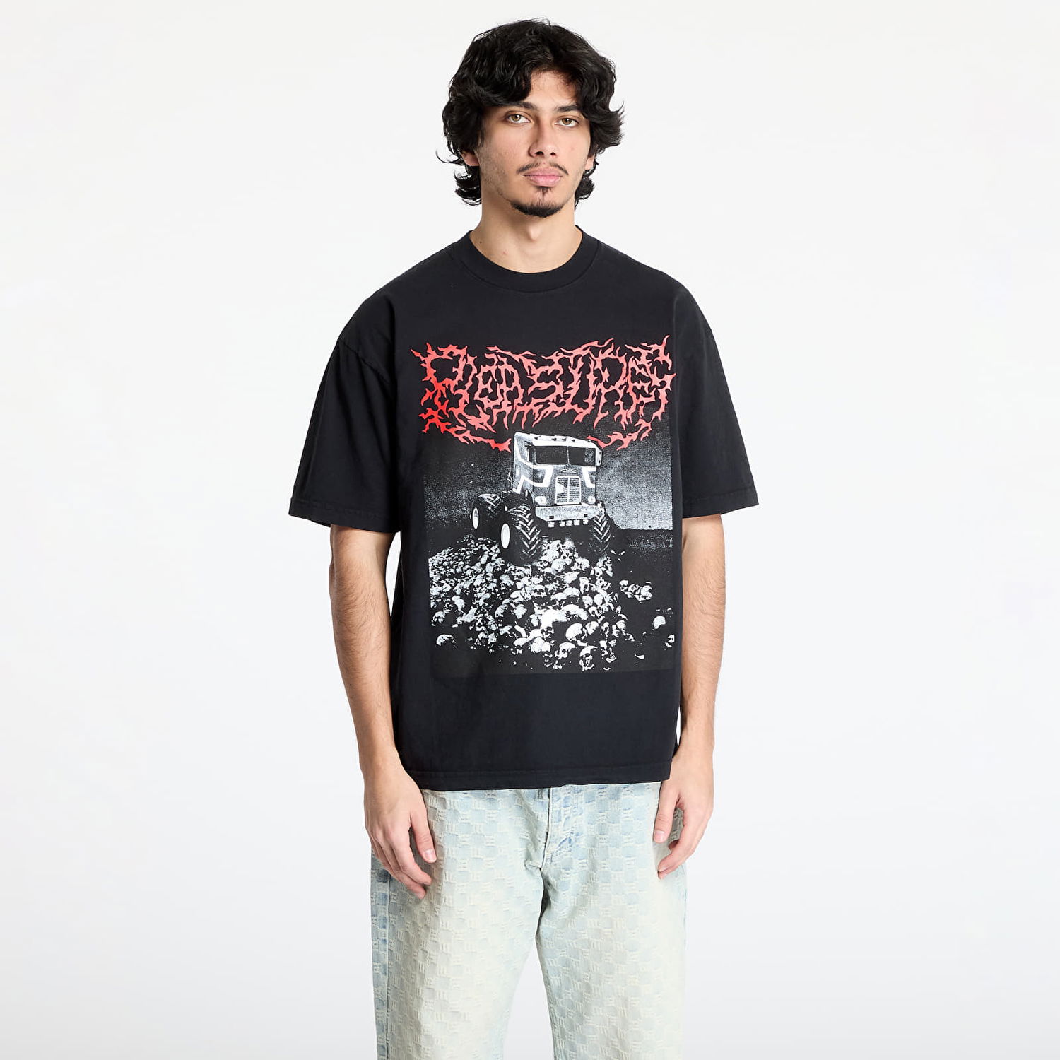 Тениска Pleasures PLEASURES Off Road Graphic T-Shirt Черно | P25SP065 BLACK, 0