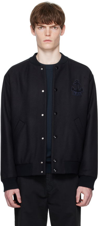 Яке бомбър A.P.C. A.P.C. Micka Wool Bomber Jacket Черно | WVBDE-M32010, 0