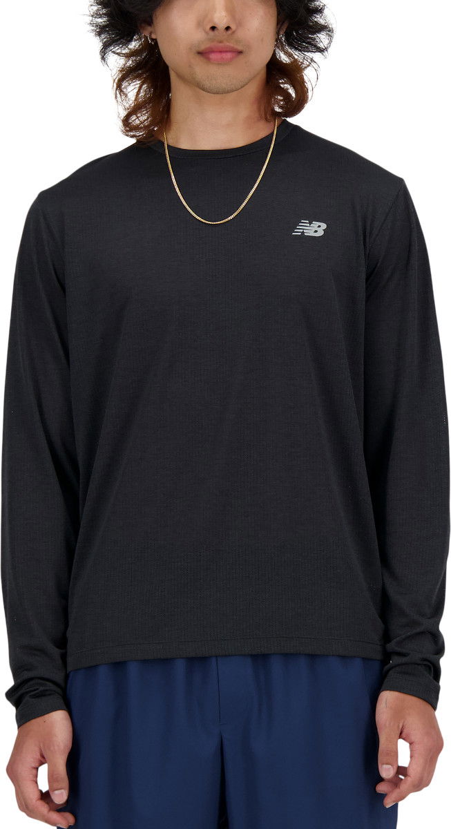 Тениска New Balance Athletics Long Sleeve Черно | mt41256-bk, 0