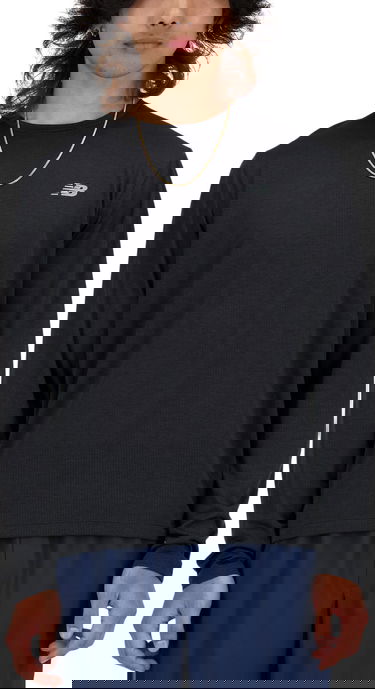 Тениска New Balance Athletics Long Sleeve Черно | mt41256-bk, 0