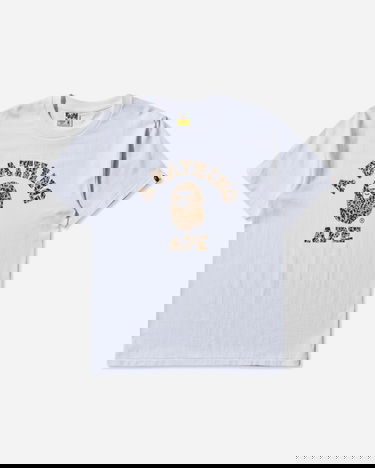Тениска BAPE Wild Leopard Pattern College T-Shirt Бяло | 1L80110039 WHXBG, 1