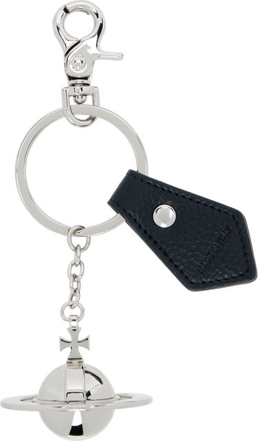 Ключодържатели Vivienne Westwood Black & Silver 3D Orb Keychain Черно | 8203011LU-OM0014-, 3