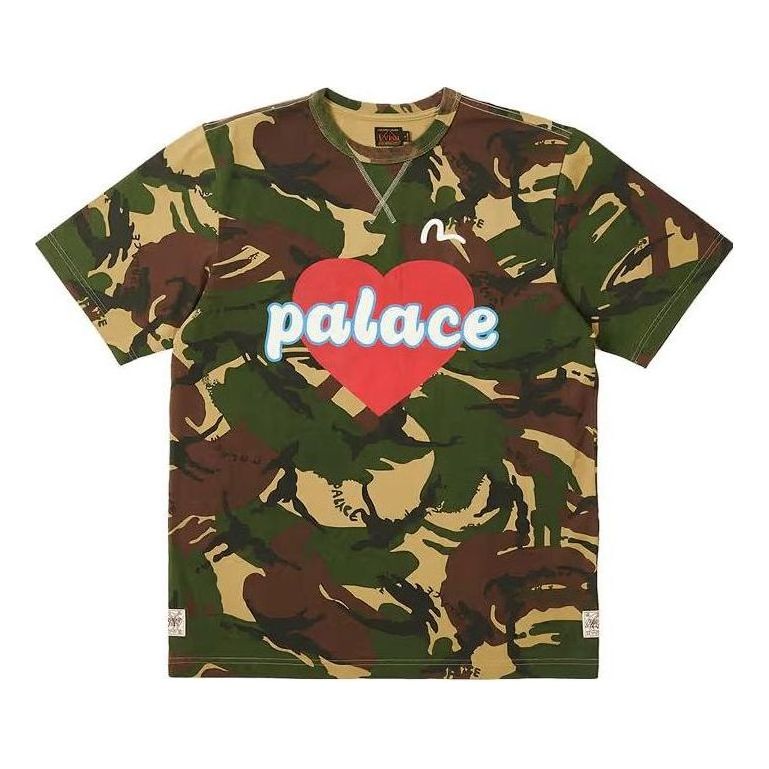 Тениска Palace Evisu Heart Camo T-Shirt Зелено | P24EVES004, 0