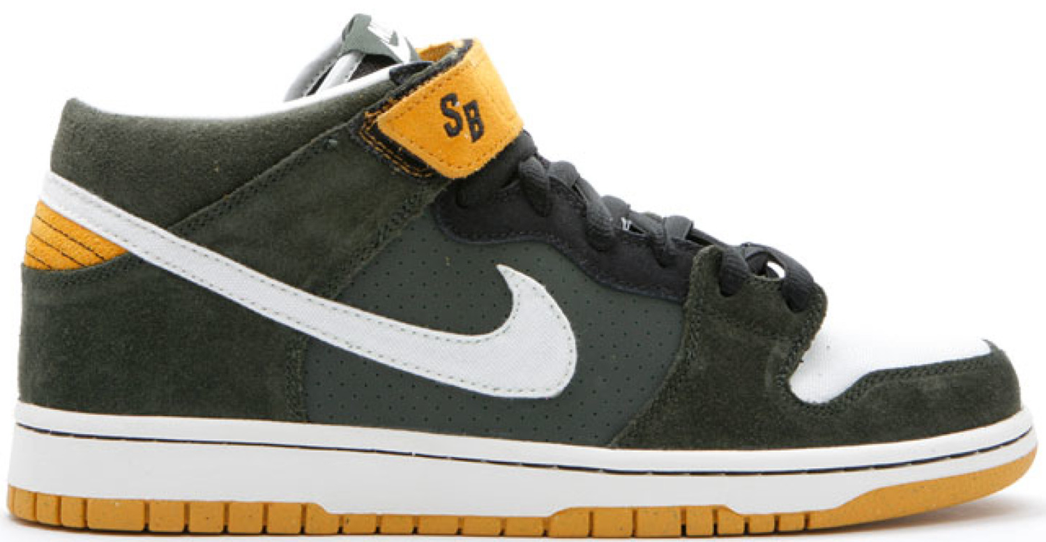 Кецове и обувки Nike SB SB Dunk Mid Green Bay Packers Зелено | 314383-311, 0