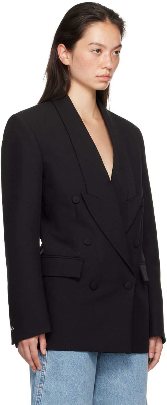 Double-Breasted Tailored Blazer, 1