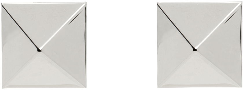 Обеци Valentino Garavani Silver Rockstud Earrings Металик | 5Y2J0P14MET, 0