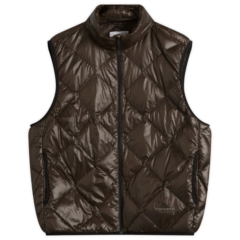 Жилетка thisisneverthat PERTEX Light Down Vest Кафяво | TN253OOWVH02-BLK