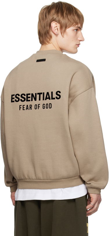 Пуловер Fear of God Fear of God ESSENTIALS Fleece Crewneck Sweatshirt Бежово | 192HO246267F, 2