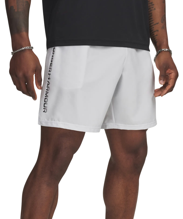 Къси панталони Under Armour Tech Woven Wordmark Shorts Бяло | 1383356-023