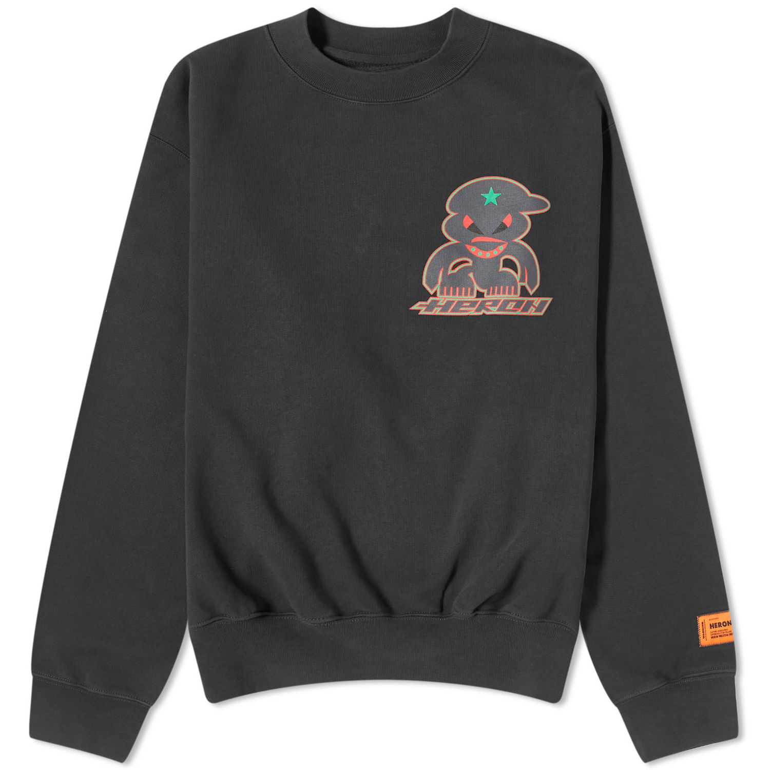Пуловер HERON PRESTON Monster Crewneck Черно | HMBA020F23JER0081007, 0
