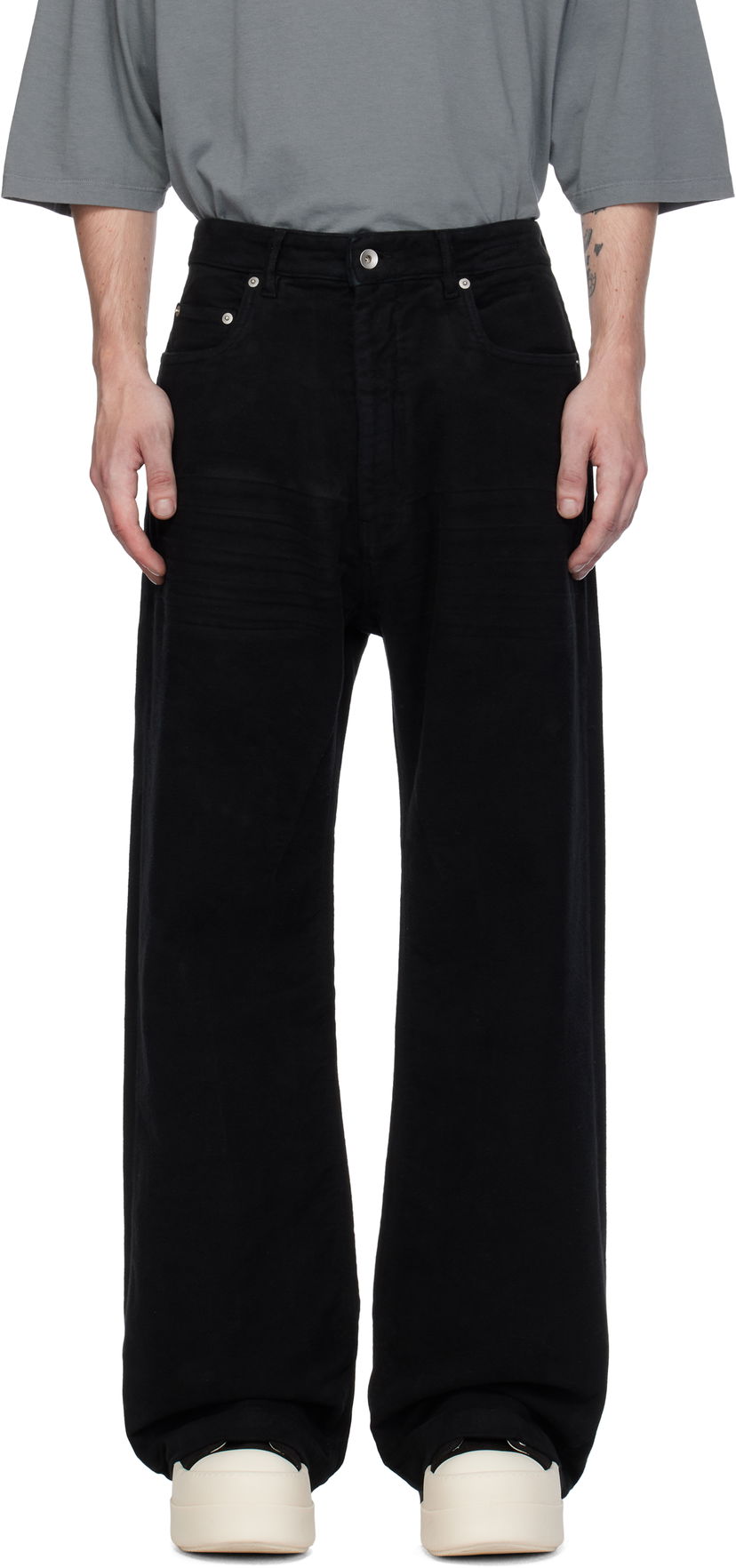 Панталони Rick Owens Porterville Geth Trousers Черно | DU02D2351 MO