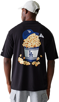 Тениска New Era MLB Food Graphic Oversized Los Angeles Dodgers T-Shirt Черно | 60684280-1, 1