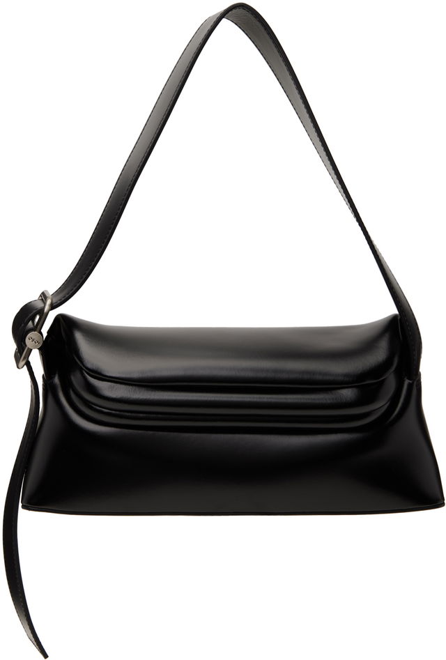 Black Leather Shoulder Bag