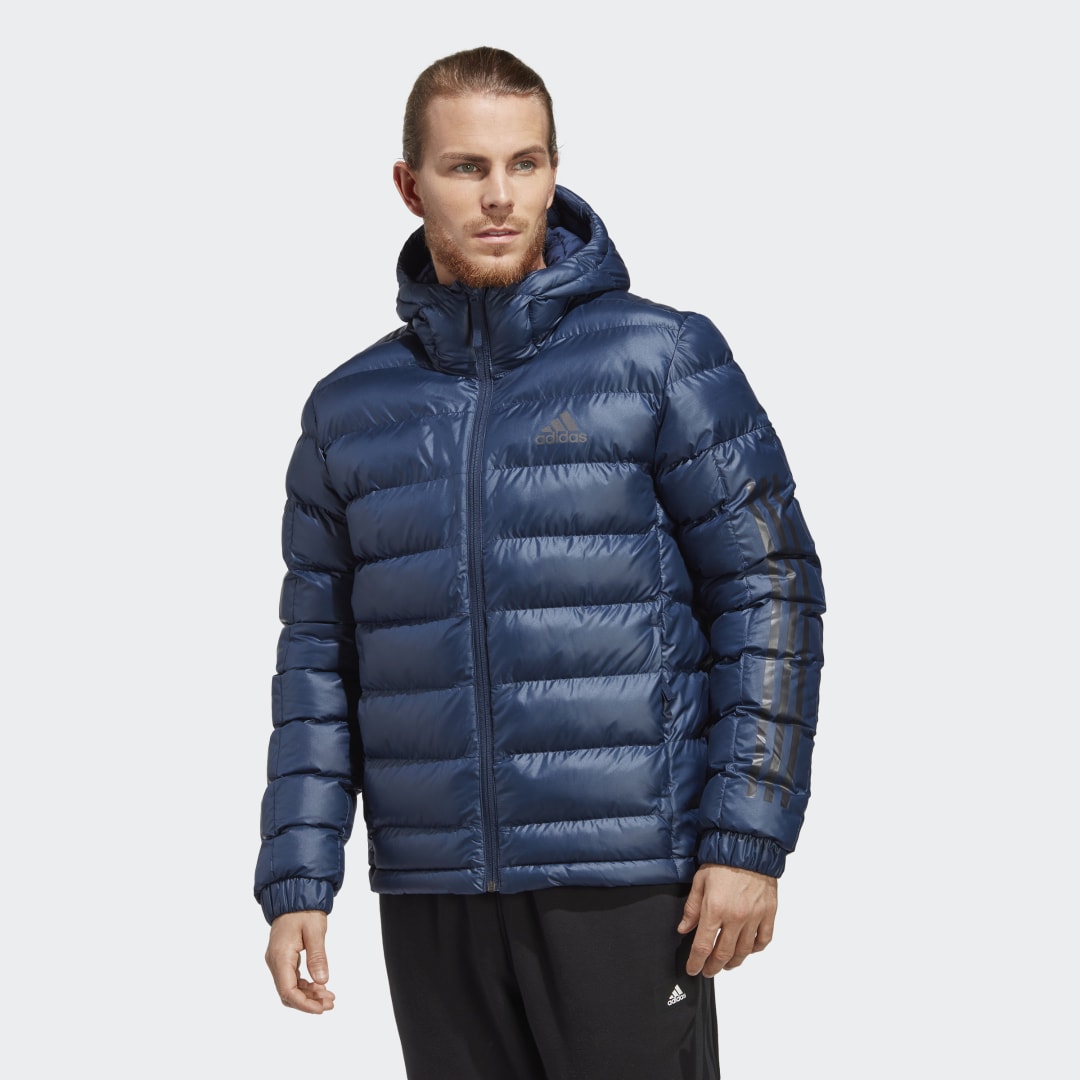 Пухо яке adidas Originals 3-Stripes SDP Badge of Sport Jacket Тъмно синьо | GV5329, 0