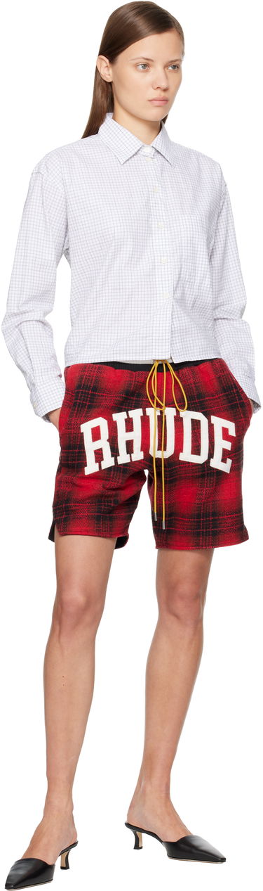 Къси панталони Rhude Flannel 'Rhude' Collegiate Court Logo Shorts Многоцветен | RHPF25SH01735, 3