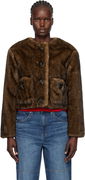 Marc Jacobs Teddy Cropped Faux-Fur Jacket