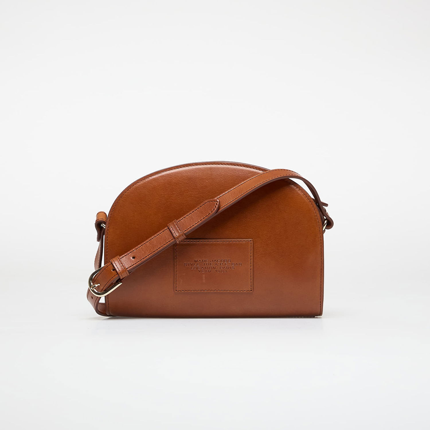 Чанта през рамо A.P.C. A.P.C. x Marc Jacobs The A.P.C. Bag Demi-Lune Crossbody Bag Кафяво | PXBVV-F67062 CAD, 1