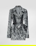 Satin Pajama Shirt With Print