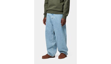 Дънки Carhartt WIP Brandon Loose Fit Jeans Синьо | I035893_01_12, 3