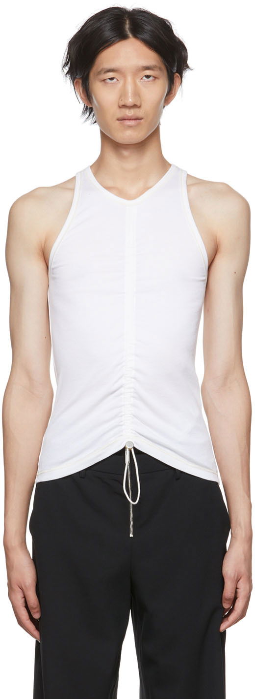 Потник Dion Lee Ruched Tank Top Бяло | C3042S22, 0
