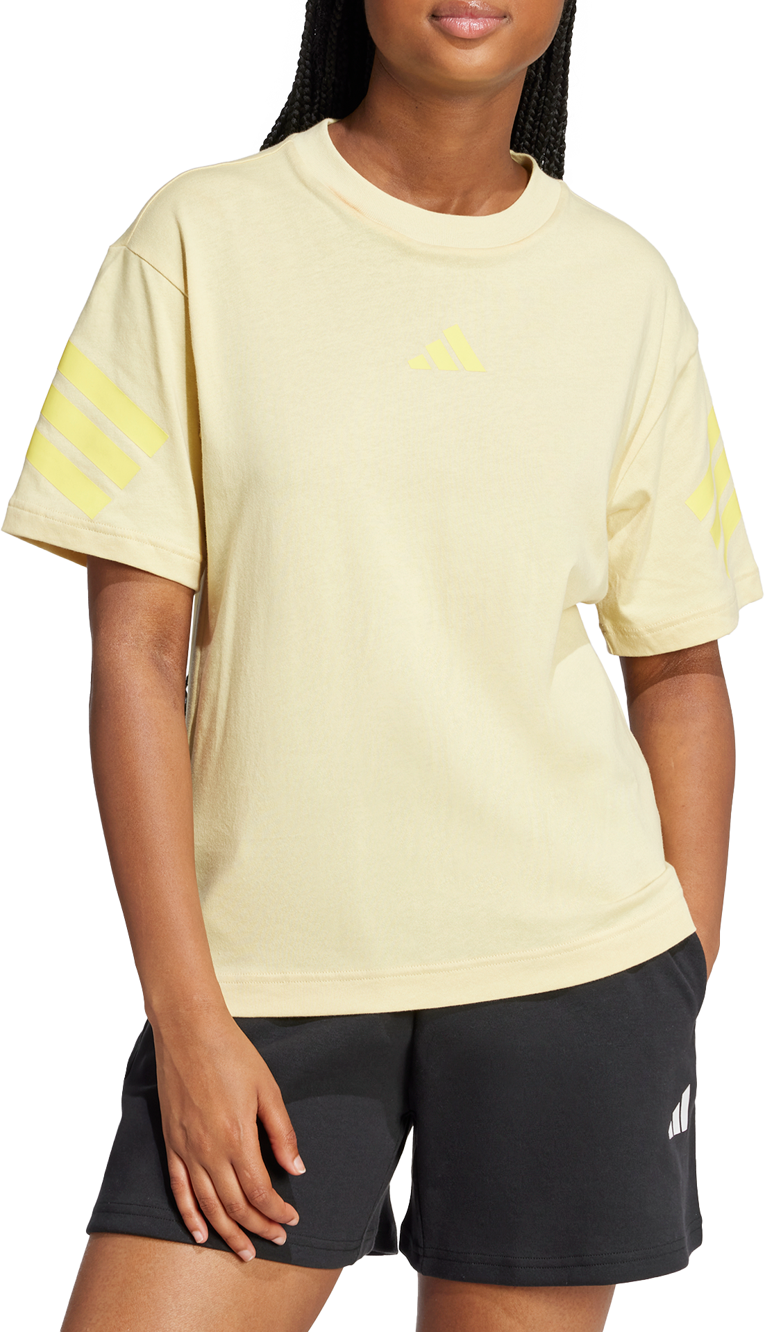 Тениска adidas Originals Future Icons 3-Stripes T-Shirt Жълто | je3712, 0