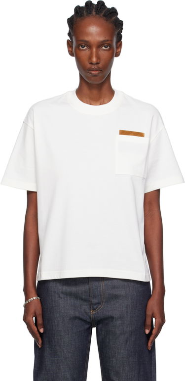 Тениска Bottega Veneta Bottega Veneta Cotton Jersey T-Shirt with Pocket Бяло | 838925 V4N50, 0